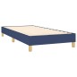 vidaXL Boxspringbett mit Matratze Blau 80x200 cm Stoff vidaXL Boxspringbett mit Matratze Blau 80x200 cm Stoff