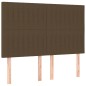 vidaXL Boxspringbett mit Matratze Dunkelbraun 140x190 cm Stoff vidaXL Boxspringbett mit Matratze Dunkelbraun 140x190 cm Stoff