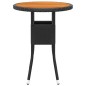 vidaXL 3-tlg. Garten-Essgruppe Poly Rattan Schwarz vidaXL 3-tlg. Garten-Essgruppe Poly Rattan Schwarz