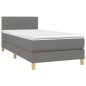 vidaXL Boxspringbett mit Matratze Dunkelgrau 80x200 cm Stoff vidaXL Boxspringbett mit Matratze Dunkelgrau 80x200 cm Stoff
