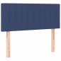 vidaXL Boxspringbett mit Matratze Blau 100x200 cm Stoff vidaXL Boxspringbett mit Matratze Blau 100x200 cm Stoff