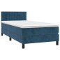 vidaXL Boxspringbett mit Matratze Dunkelblau 90x200 cm Samt vidaXL Boxspringbett mit Matratze Dunkelblau 90x200 cm Samt