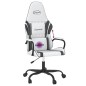 vidaXL Gaming-Stuhl mit Massagefunktion Weiß und Schwarz Kunstleder vidaXL Gaming-Stuhl mit Massagefunktion Weiß und Schwarz Kunstleder