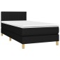 vidaXL Boxspringbett mit Matratze Schwarz 90x200 cm Stoff vidaXL Boxspringbett mit Matratze Schwarz 90x200 cm Stoff