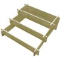vidaXL 3-stufiger Pflanzkübel 90 x 90 x 35 cm Holz Imprägniert vidaXL 3-stufiger Pflanzkübel 90 x 90 x 35 cm Holz Imprägniert