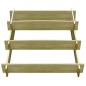 vidaXL 3-stufiger Pflanzkübel 90 x 90 x 35 cm Holz Imprägniert vidaXL 3-stufiger Pflanzkübel 90 x 90 x 35 cm Holz Imprägniert