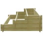 vidaXL 3-stufiger Pflanzkübel 90 x 90 x 35 cm Holz Imprägniert vidaXL 3-stufiger Pflanzkübel 90 x 90 x 35 cm Holz Imprägniert