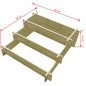 vidaXL 3-stufiger Pflanzkübel 90 x 90 x 35 cm Holz Imprägniert vidaXL 3-stufiger Pflanzkübel 90 x 90 x 35 cm Holz Imprägniert