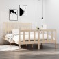 vidaXL Massivholzbett 140x190 cm vidaXL Massivholzbett 140x190 cm