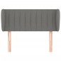 vidaXL Kopfteil mit Ohren Dunkelgrau 83x23x78/88 cm Stoff vidaXL Kopfteil mit Ohren Dunkelgrau 83x23x78/88 cm Stoff
