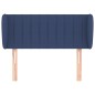 vidaXL Kopfteil mit Ohren Blau 83x23x78/88 cm Stoff vidaXL Kopfteil mit Ohren Blau 83x23x78/88 cm Stoff