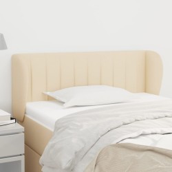 vidaXL Kopfteil mit Ohren Creme 93x23x78/88 cm Stoff