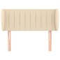 vidaXL Kopfteil mit Ohren Creme 93x23x78/88 cm Stoff vidaXL Kopfteil mit Ohren Creme 93x23x78/88 cm Stoff