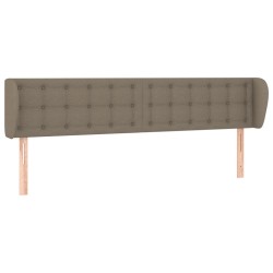vidaXL Kopfteil mit Ohren Taupe 183x23x78/88 cm Stoff