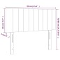 vidaXL LED Kopfteil Hellgrau 90x5x78/88 cm Stoff vidaXL LED Kopfteil Hellgrau 90x5x78/88 cm Stoff