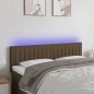 vidaXL LED Kopfteil Dunkelbraun 144x5x78/88 cm Stoff vidaXL LED Kopfteil Dunkelbraun 144x5x78/88 cm Stoff