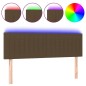 vidaXL LED Kopfteil Dunkelbraun 144x5x78/88 cm Stoff vidaXL LED Kopfteil Dunkelbraun 144x5x78/88 cm Stoff