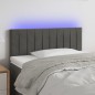 vidaXL LED Kopfteil Dunkelgrau 90x5x78/88 cm Samt vidaXL LED Kopfteil Dunkelgrau 90x5x78/88 cm Samt
