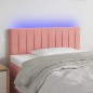 vidaXL LED Kopfteil Rosa 90x5x78/88 cm Samt vidaXL LED Kopfteil Rosa 90x5x78/88 cm Samt