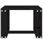 vidaXL Garten-Beistelltisch Schwarz 40x38x28,5 cm Massivholz Kiefer vidaXL Garten-Beistelltisch Schwarz 40x38x28,5 cm Massivholz Kiefer