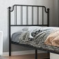 vidaXL Kopfteil Metall Schwarz 90 cm