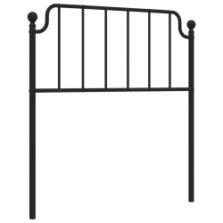 vidaXL Kopfteil Metall Schwarz 90 cm