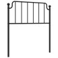 vidaXL Kopfteil Metall Schwarz 90 cm