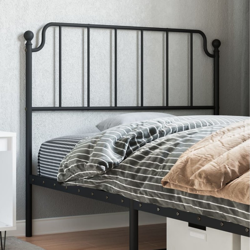 vidaXL Kopfteil Metall Schwarz 107 cm vidaXL Kopfteil Metall Schwarz 107 cm