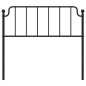 vidaXL Kopfteil Metall Schwarz 107 cm vidaXL Kopfteil Metall Schwarz 107 cm