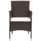 11-tlg. Garten-Essgruppe Poly Rattan Braun 11-tlg. Garten-Essgruppe Poly Rattan Braun