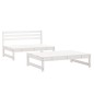 vidaXL 2-tlg. Garten-Lounge-Set Weiß Massivholz Kiefer vidaXL 2-tlg. Garten-Lounge-Set Weiß Massivholz Kiefer