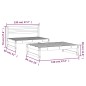 vidaXL 2-tlg. Garten-Lounge-Set Weiß Massivholz Kiefer vidaXL 2-tlg. Garten-Lounge-Set Weiß Massivholz Kiefer