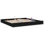 vidaXL Sandkasten mit Sitzen Schwarz Quadratisch Massivholz Kiefer vidaXL Sandkasten mit Sitzen Schwarz Quadratisch Massivholz Kiefer