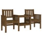 vidaXL Gartenbank mit Tisch 2-Sitzer Honigbraun Massivholz Kiefer vidaXL Gartenbank mit Tisch 2-Sitzer Honigbraun Massivholz Kiefer