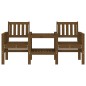 vidaXL Gartenbank mit Tisch 2-Sitzer Honigbraun Massivholz Kiefer vidaXL Gartenbank mit Tisch 2-Sitzer Honigbraun Massivholz Kiefer