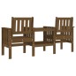 vidaXL Gartenbank mit Tisch 2-Sitzer Honigbraun Massivholz Kiefer vidaXL Gartenbank mit Tisch 2-Sitzer Honigbraun Massivholz Kiefer