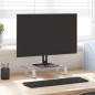 vidaXL Monitorständer Weiß 40x20x8 cm Hartglas und Metall vidaXL Monitorständer Weiß 40x20x8 cm Hartglas und Metall