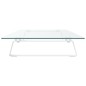 vidaXL Monitorständer Weiß 100x35x8 cm Hartglas und Metall vidaXL Monitorständer Weiß 100x35x8 cm Hartglas und Metall