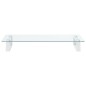 vidaXL Monitorständer Weiß 60x35x8 cm Hartglas und Metall vidaXL Monitorständer Weiß 60x35x8 cm Hartglas und Metall