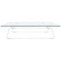 vidaXL Monitorständer Weiß 60x35x8 cm Hartglas und Metall vidaXL Monitorständer Weiß 60x35x8 cm Hartglas und Metall