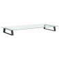 vidaXL Monitorständer Schwarz 80x35x8 cm Hartglas und Metall vidaXL Monitorständer Schwarz 80x35x8 cm Hartglas und Metall