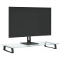 vidaXL Monitorständer Schwarz 80x35x8 cm Hartglas und Metall vidaXL Monitorständer Schwarz 80x35x8 cm Hartglas und Metall