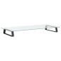 vidaXL Monitorständer Schwarz 80x35x8 cm Hartglas und Metall vidaXL Monitorständer Schwarz 80x35x8 cm Hartglas und Metall