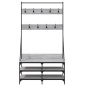 vidaXL Kleiderständer mit Schuhablage Grau Sonoma 100x40x184 cm vidaXL Kleiderständer mit Schuhablage Grau Sonoma 100x40x184 cm