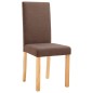vidaXL Esszimmerstühle 2 Stk. Braun Stoff vidaXL Esszimmerstühle 2 Stk. Braun Stoff