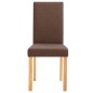 vidaXL Esszimmerstühle 2 Stk. Braun Stoff vidaXL Esszimmerstühle 2 Stk. Braun Stoff