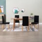 vidaXL Esszimmerstühle 4 Stk. Schwarz Stoff vidaXL Esszimmerstühle 4 Stk. Schwarz Stoff
