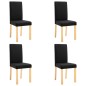 vidaXL Esszimmerstühle 4 Stk. Schwarz Stoff vidaXL Esszimmerstühle 4 Stk. Schwarz Stoff