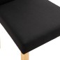 vidaXL Esszimmerstühle 4 Stk. Schwarz Stoff vidaXL Esszimmerstühle 4 Stk. Schwarz Stoff