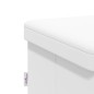 vidaXL Sitzbank mit Stauraum Faltbar Weiß PVC vidaXL Sitzbank mit Stauraum Faltbar Weiß PVC